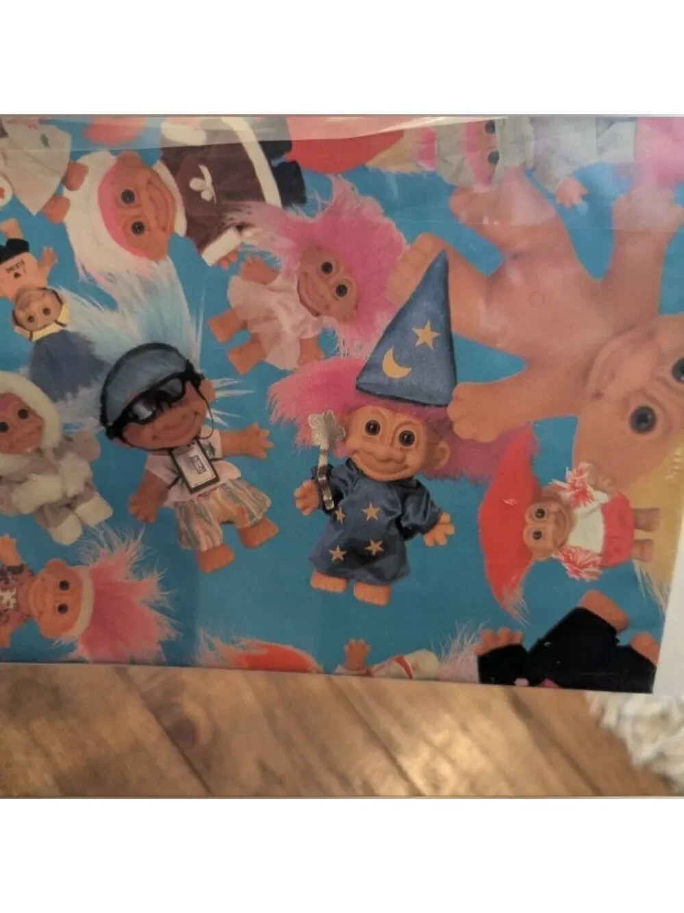 Vintage Troll Dolls Hallmark Wrapping Paper NWT 2 packs